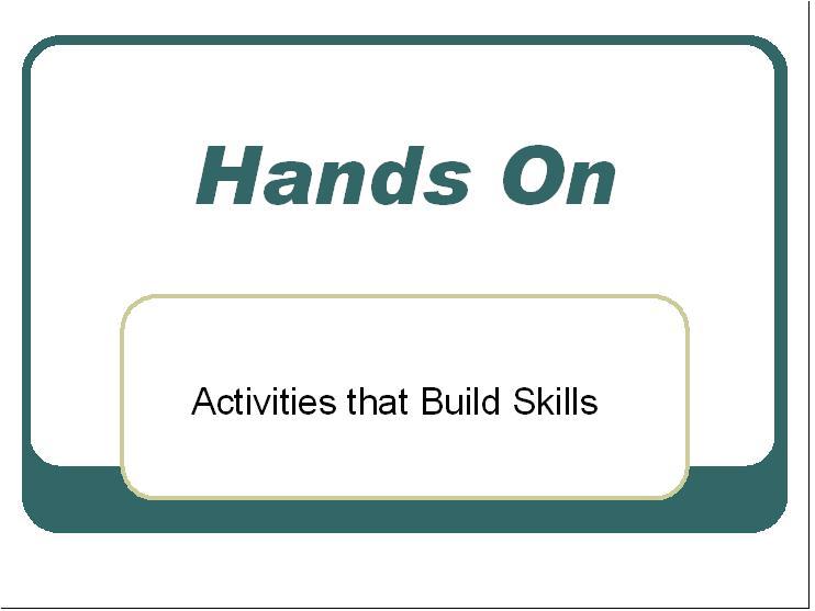Hands On play therapy CEUs